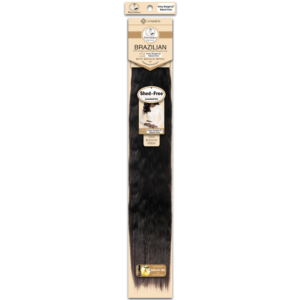 Dressmaker 100% Unprocessed Virgin Brazilian Kinky Straight Weave