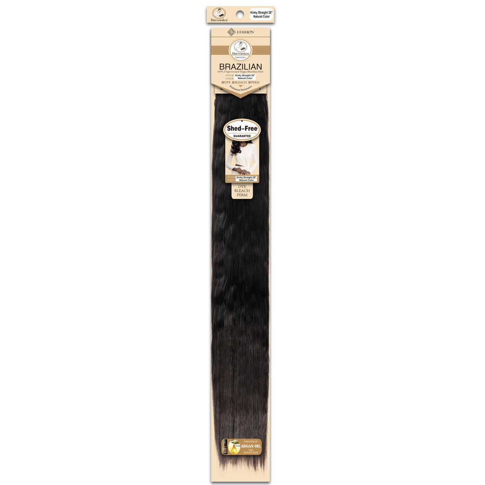 Dressmaker 100% Unprocessed Virgin Brazilian Kinky Straight Weave