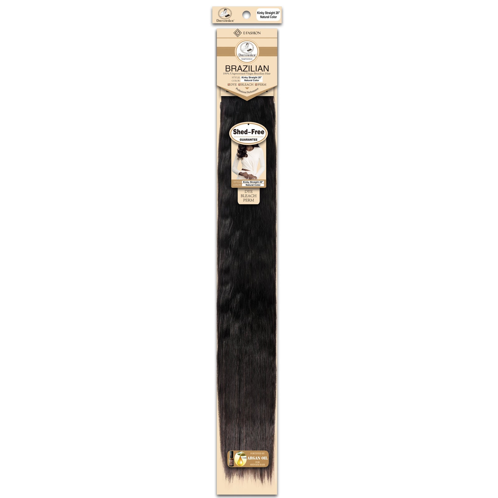 Dressmaker 100% Unprocessed Virgin Brazilian Kinky Straight Weave