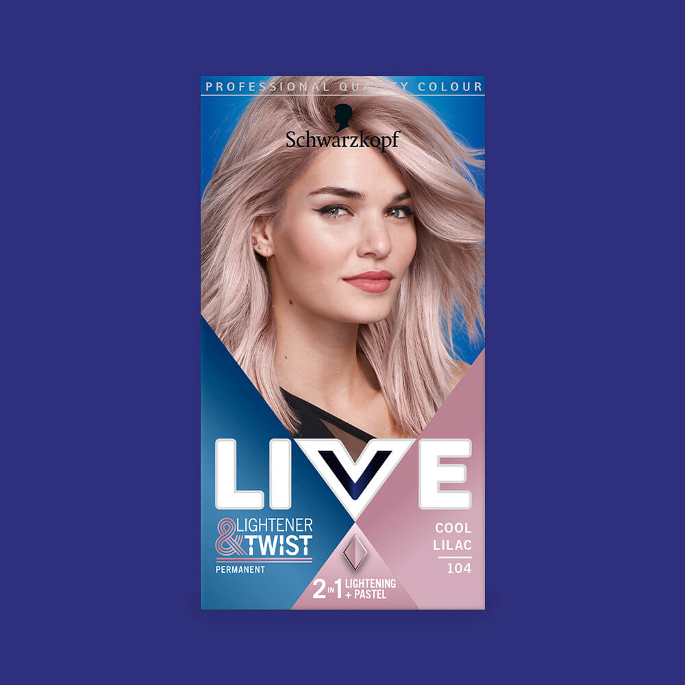 Schwarzkopf Live Lightener & Twist Permanent Colour 104 Cool Lilac