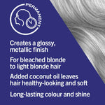 Schwarzkopf Live Urban Metallics Permanent Hair Colour Dye U71 Metallic Silver