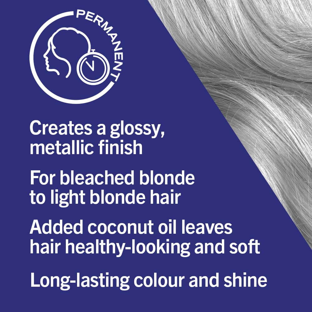 Schwarzkopf Live Urban Metallics Permanent Hair Colour Dye U71 Metallic Silver