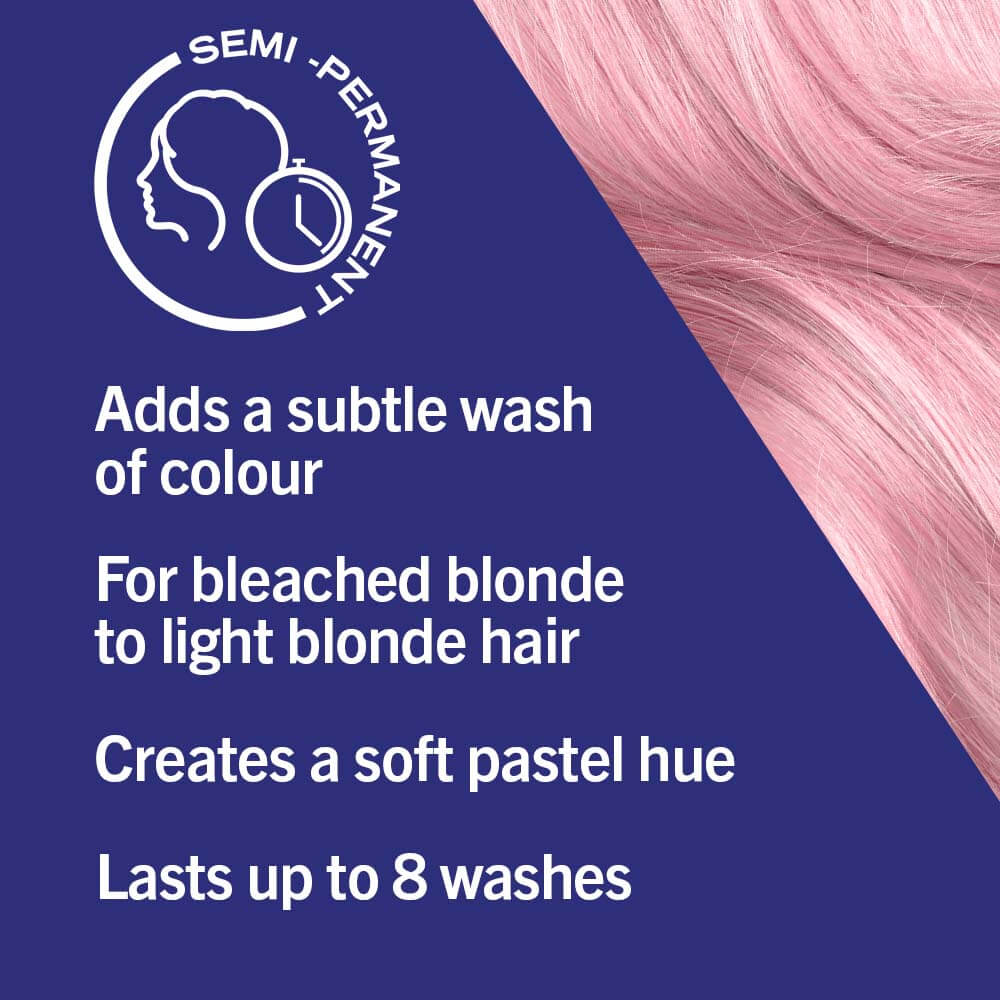 Schwarzkopf Live Pretty Pastels Semi Permanent Hair Colour Dye P123 Rose Gold