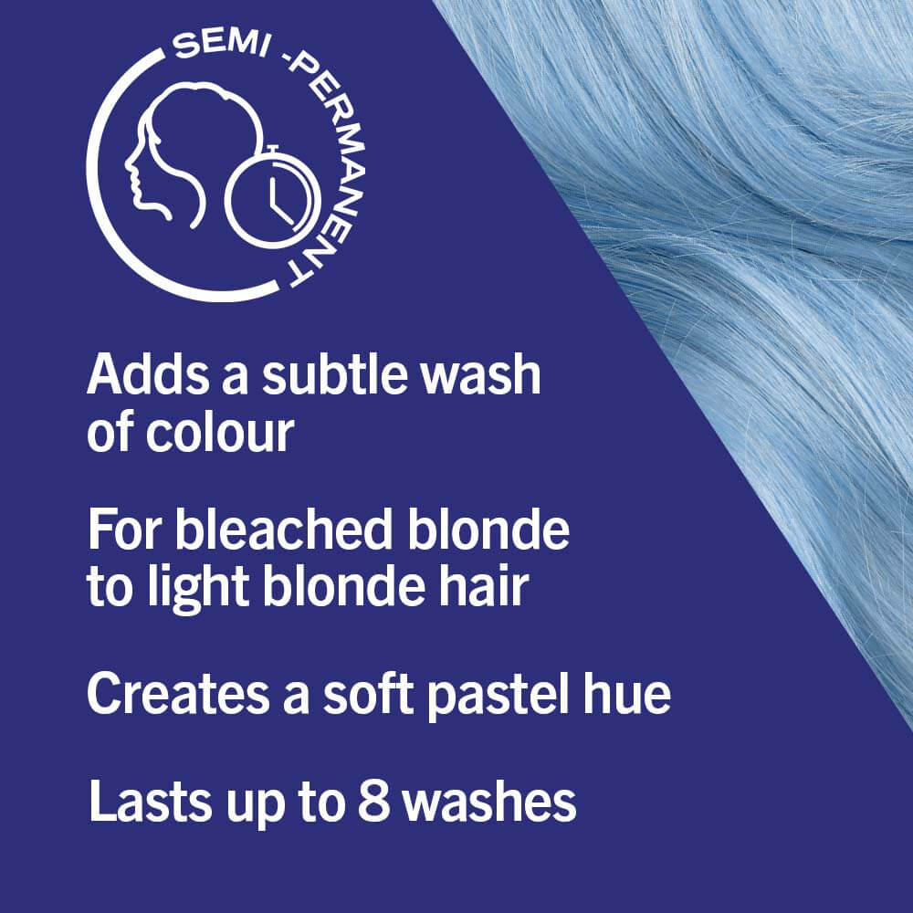 Schwarzkopf Live Pretty Pastels Semi Permanent Hair Colour Dye P121 Denim Steel