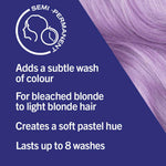 Schwarzkopf Live Pretty Pastels Semi Permanent Hair Colour Dye P120 Lilac Crush
