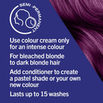 Schwarzkopf Live Ultra Brights Semi-Permanent Hair Colour Dye 094 Purple Punk