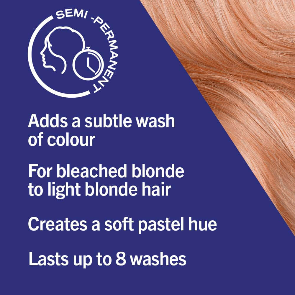 Schwarzkopf Live Ulta Brights Semi Permanent Hair Colour Dye P122 Perfect Peach