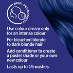 Schwarzkopf Live Ultra Brights Semi-Permanent Hair Colour Dye 095 Electric Blue