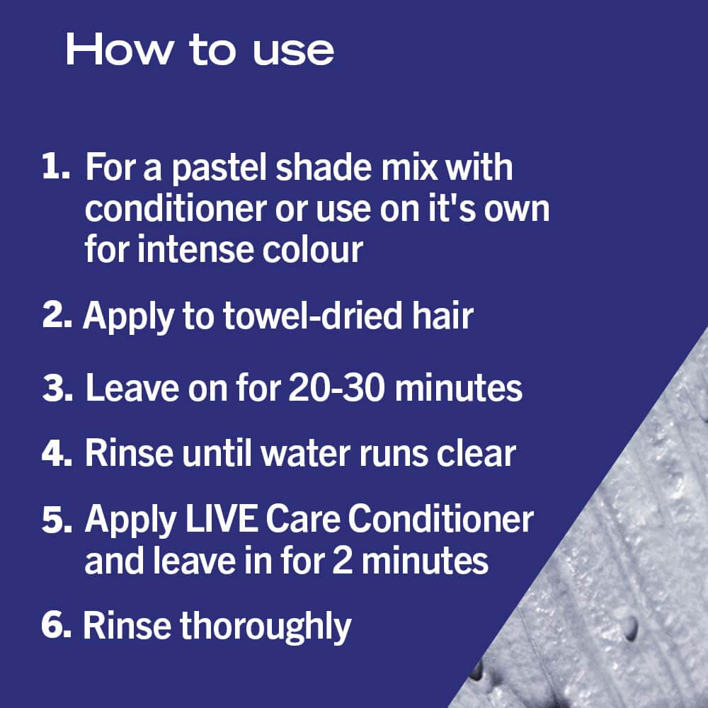 Schwarzkopf Live Ultra Brights Semi-Permanent Hair Colour Dye 098 Steel Silver