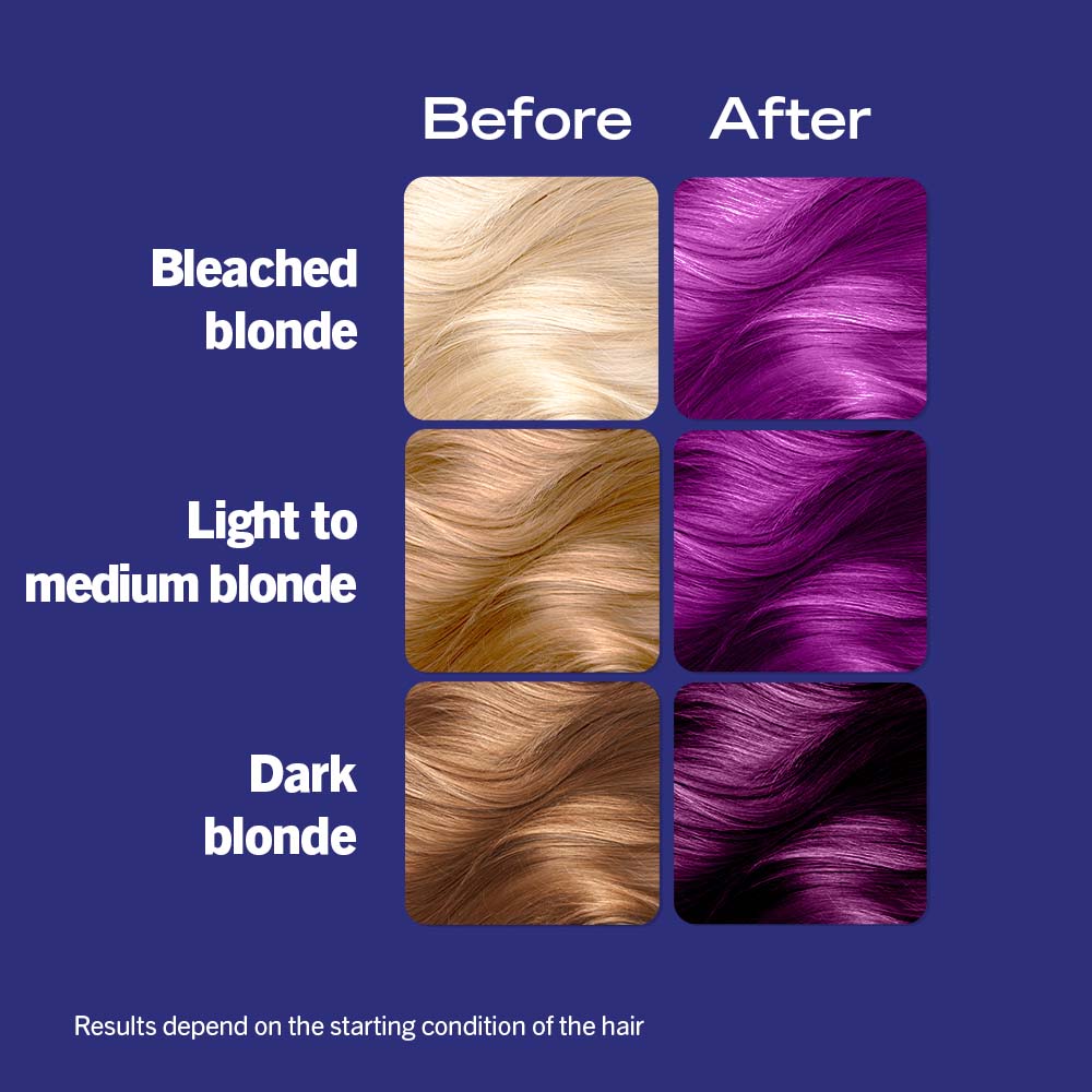 Schwarzkopf Live Ultra Brights Semi-Permanent Hair Colour Dye 094 Purple Punk