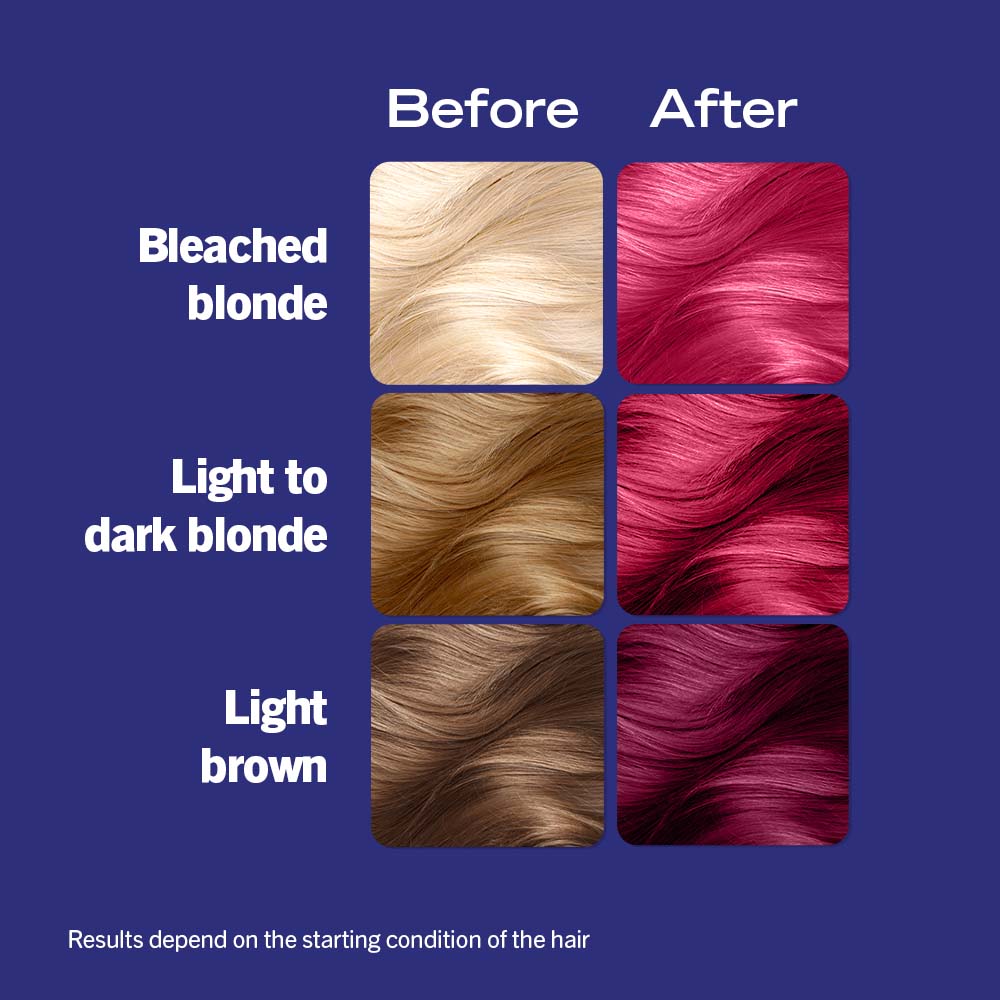 Schwarzkopf Live Ultra Brights Semi-Permanent Hair Colour Dye 091 Raspberry Rebel