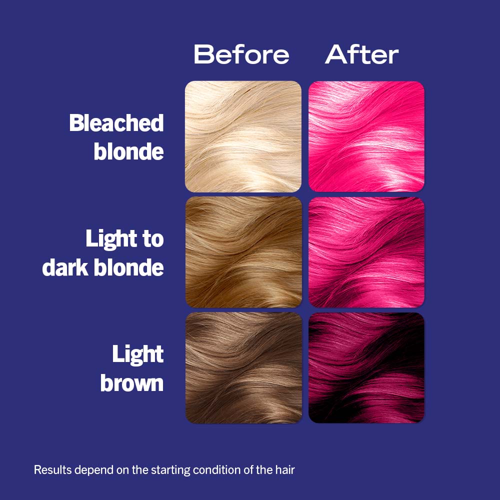 Schwarzkopf Live Ultra Brights Semi-Permanent Hair Colour Dye 093 Shocking Pink