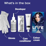 Schwarzkopf Live Urban Metallics Permanent Hair Colour Dye U67 Blue Mercury