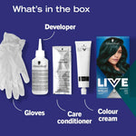Schwarzkopf Live Urban Metallics Permanent Hair Colour Dye U75 Midnight Jade