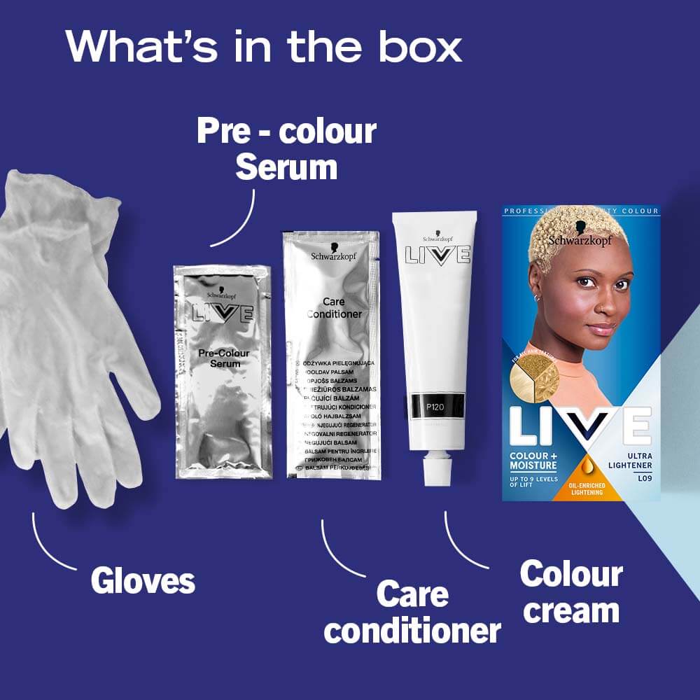 Schwarzkopf Live Colour + Moisture Permanent Hair Colour Dye L09 Ultra Lightener