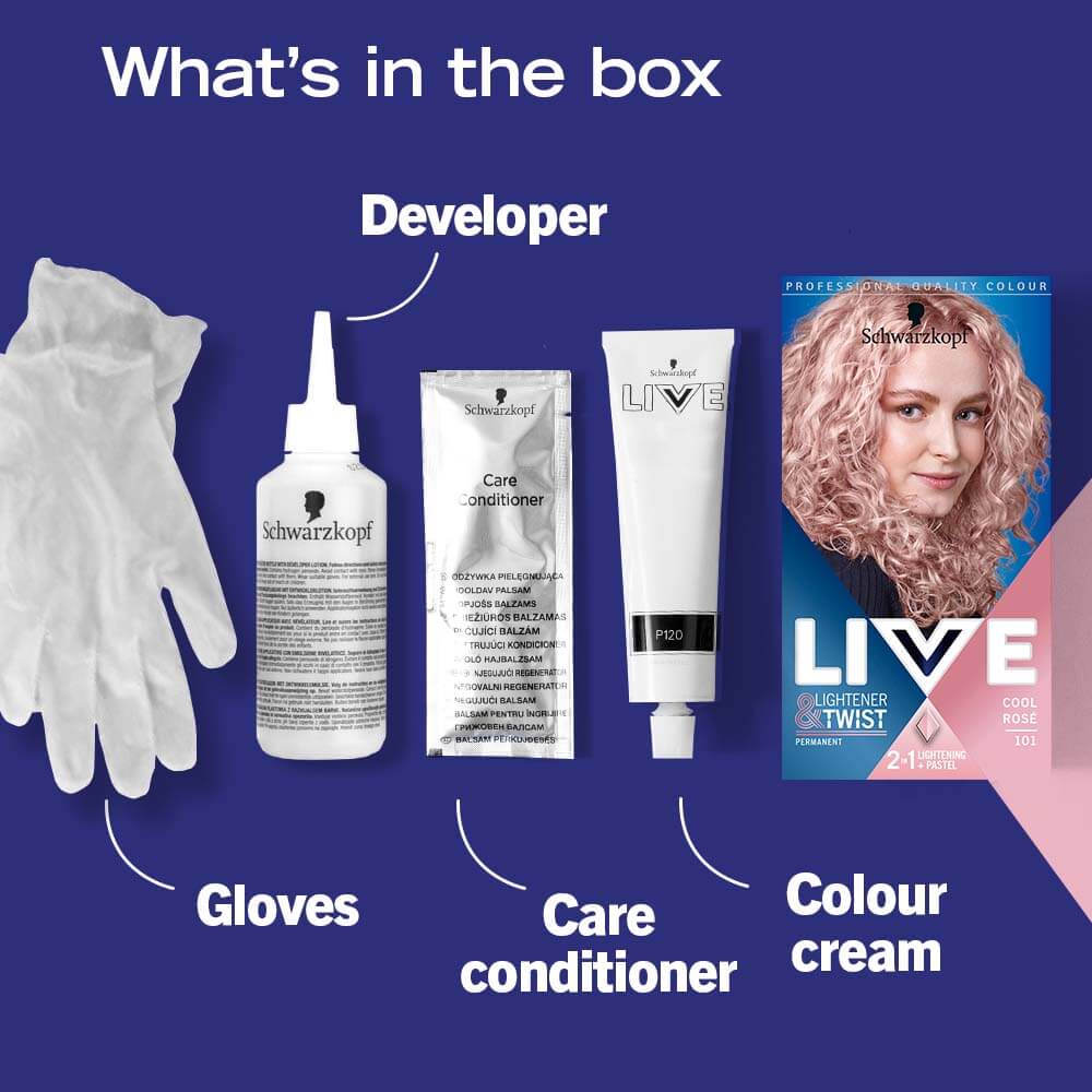 Schwarzkopf Live Lightener & Twist Permanent Colour 105 Mauve Kiss