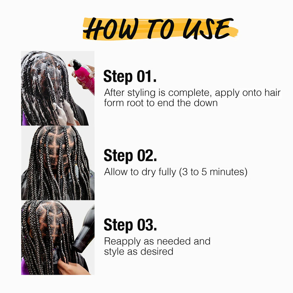 Ebin Braid Formula Sweet Almond Oil Setting Mousse Strengthening & Shine 354ml