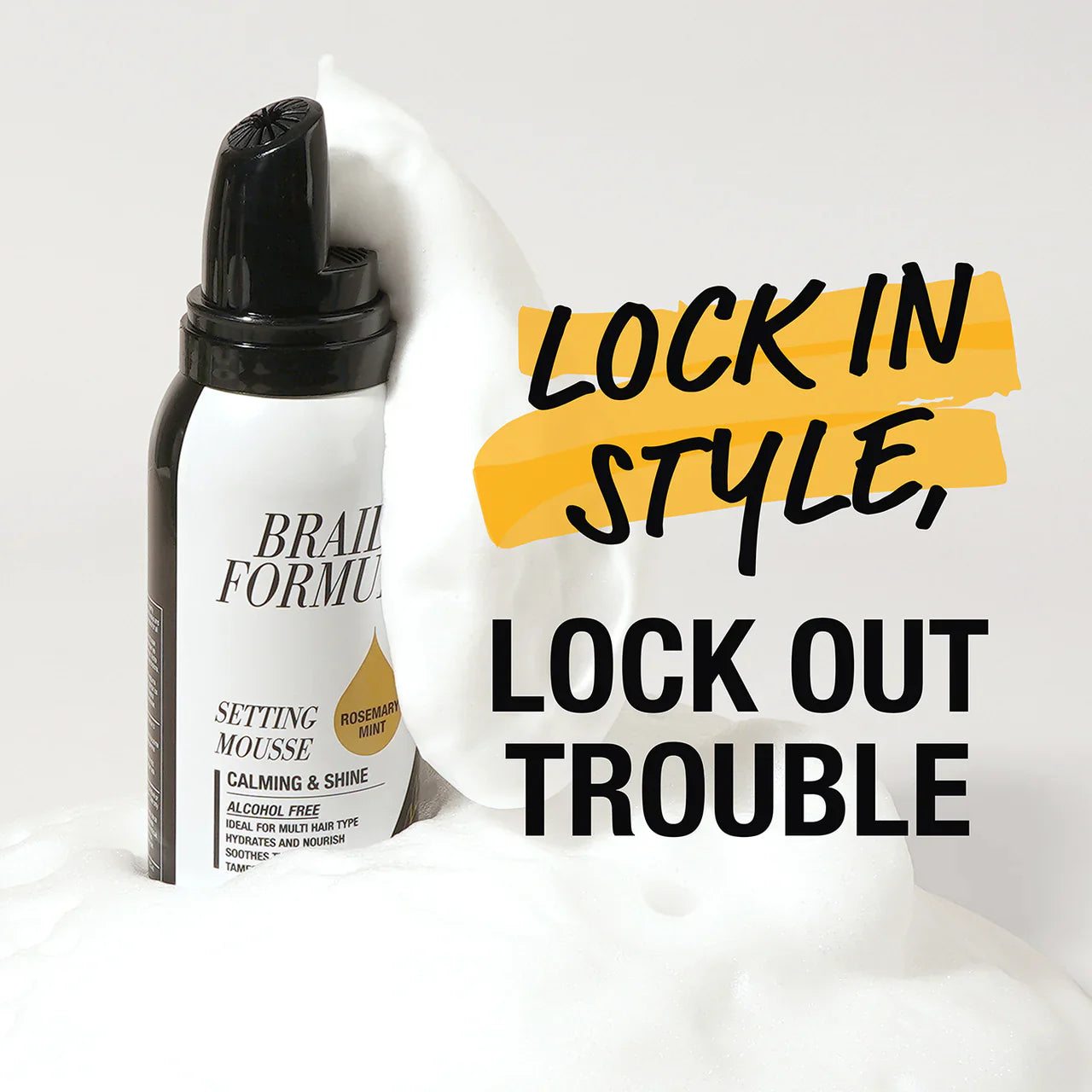 Ebin Braid Formula Olive Oil Setting Mousse Moisturizing & Shine 354ml