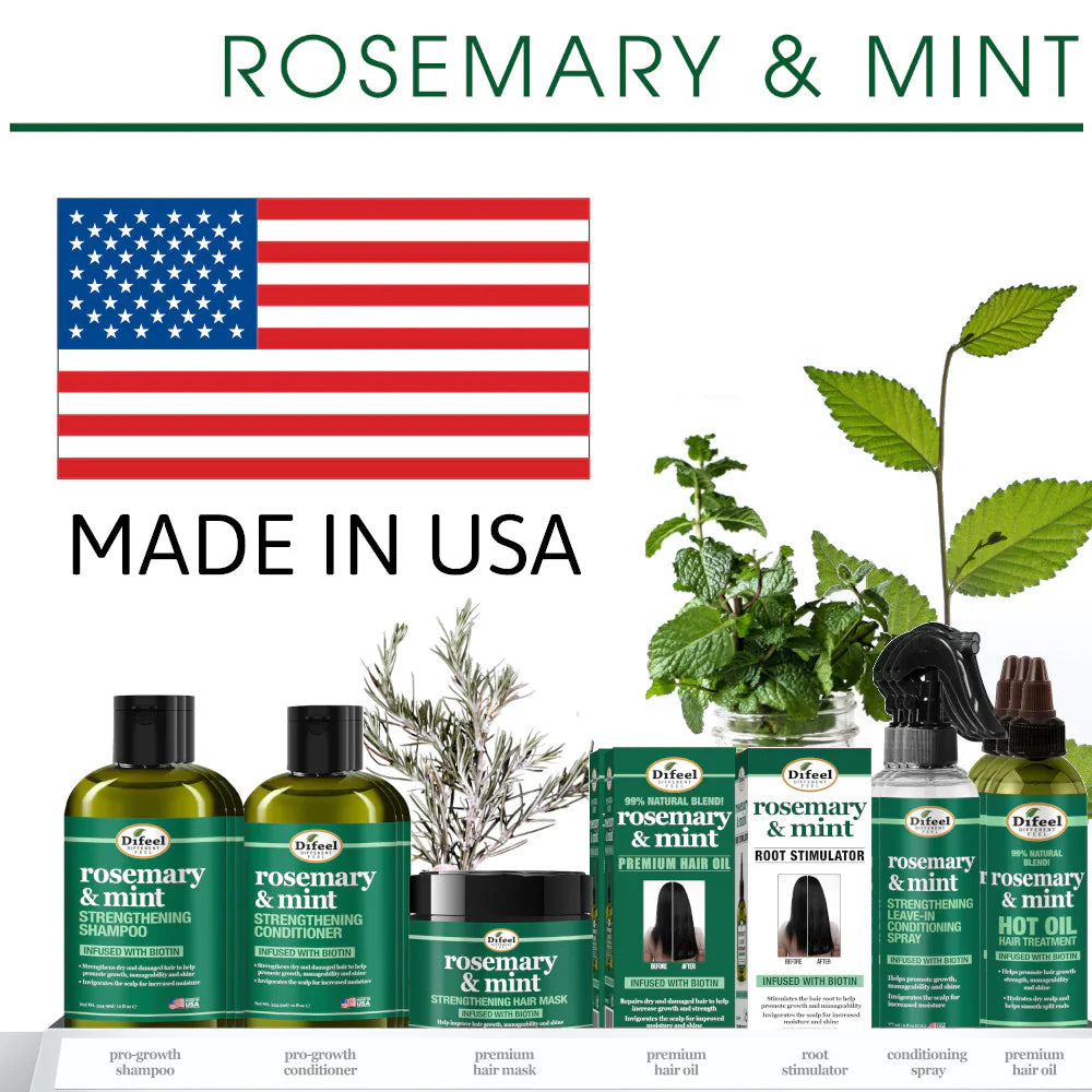 Difeel Rosemary & Mint Hair Strengthening Conditioner with Biotin 354ml