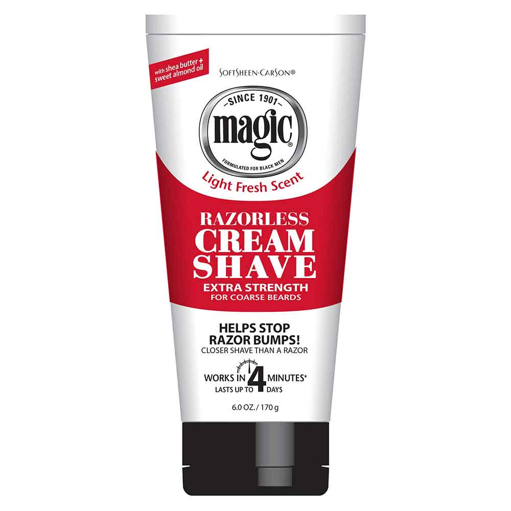 MAGIC  Razorless Cream Shave - Extra Strength Shaving Cream 6OZ