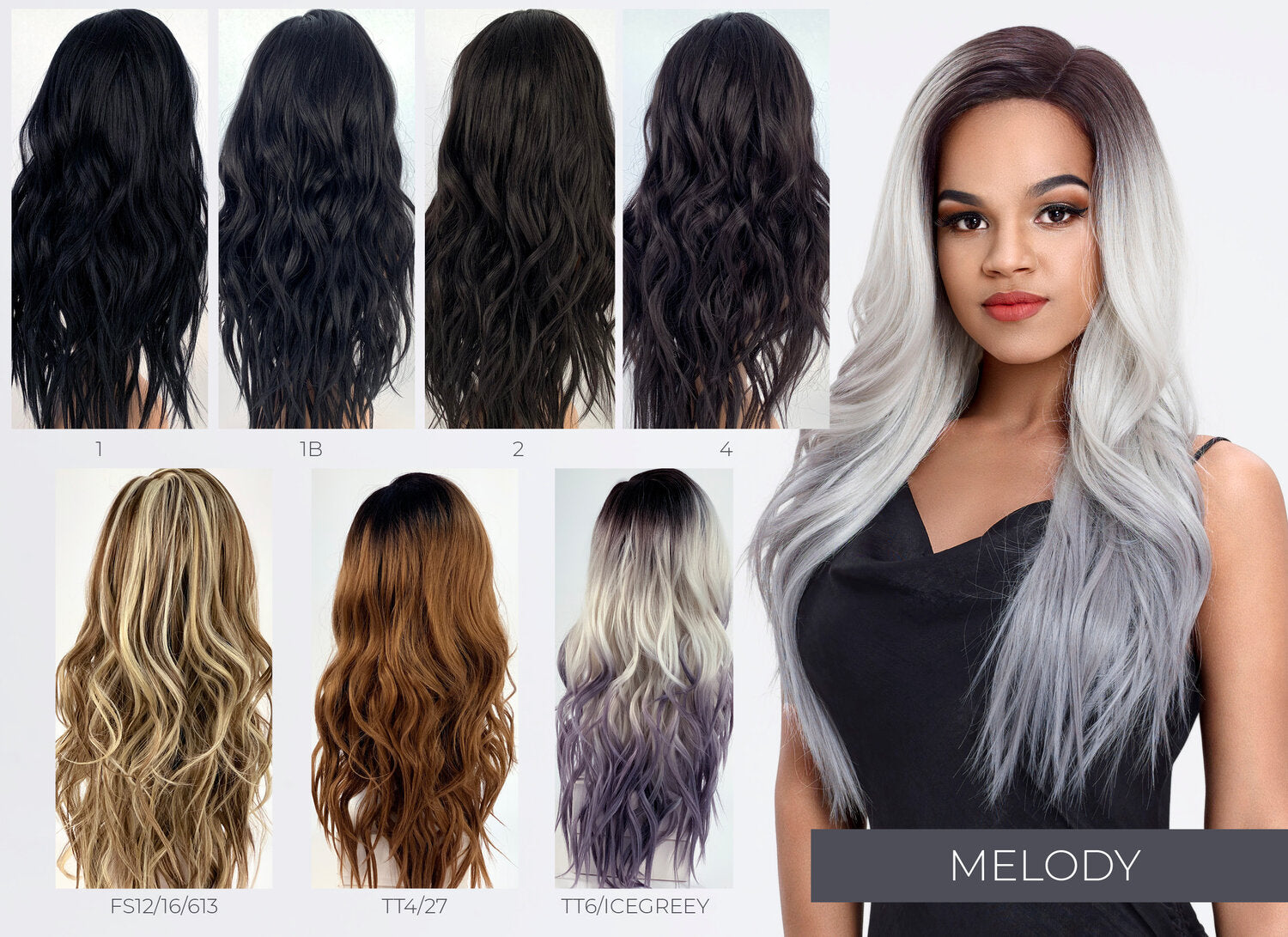 SLEEK MELODY  SPOTLIGHT 101   SYNTHETIC LACE FRONT / PARTING WIG
