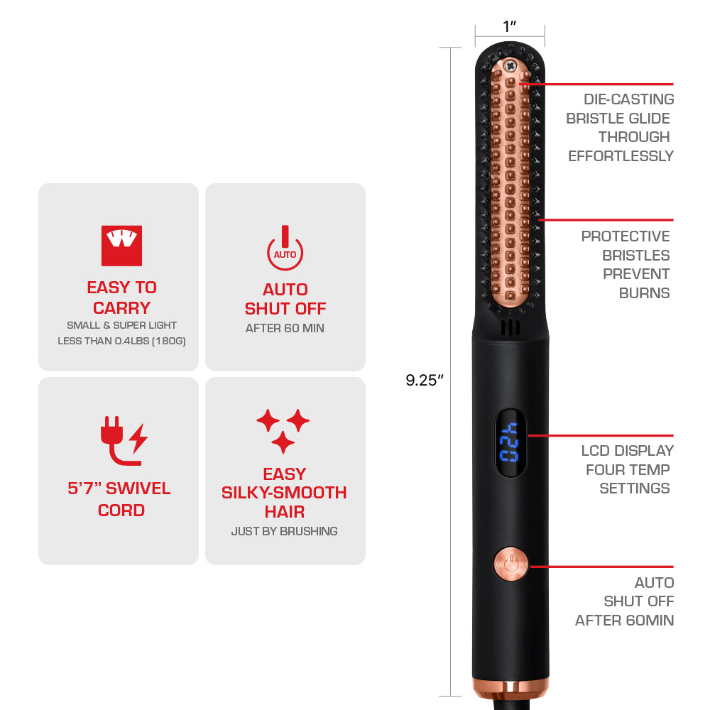 RED BY KISS HEAT REAL SMOOTHING BRUSH