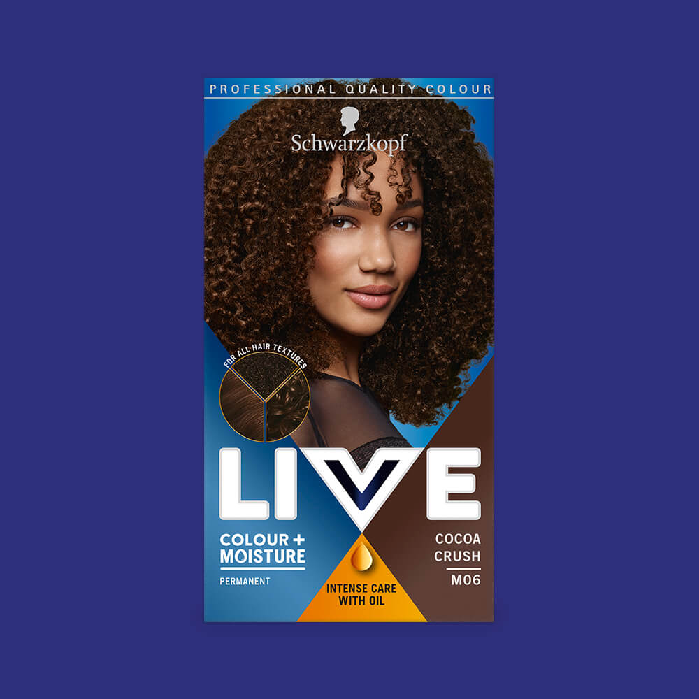 Schwarzkopf Live Colour + Moisture Permanent Hair Colour Dye M06 Cocoa Crush
