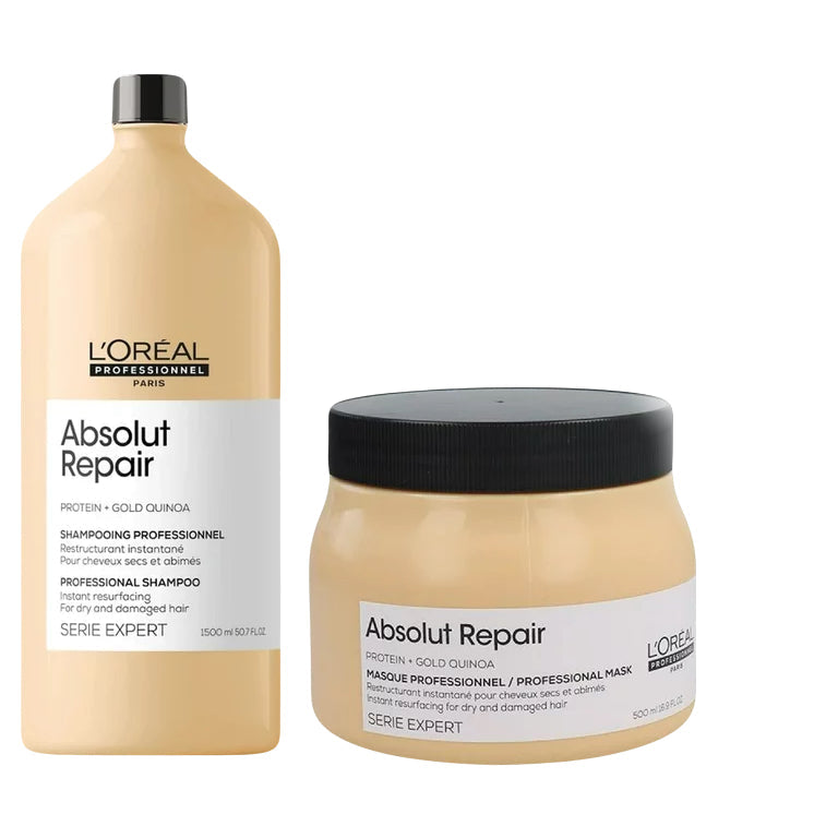 L'Oréal Professionnel Serie Expert Absolut Repair Shampoo 1500ml & Mask 500ml Set