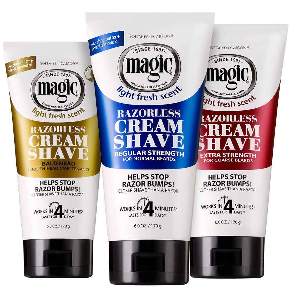MAGIC  Razorless Cream Shave - Smooth Shaving Cream For Bald Head Maintenance 6oz