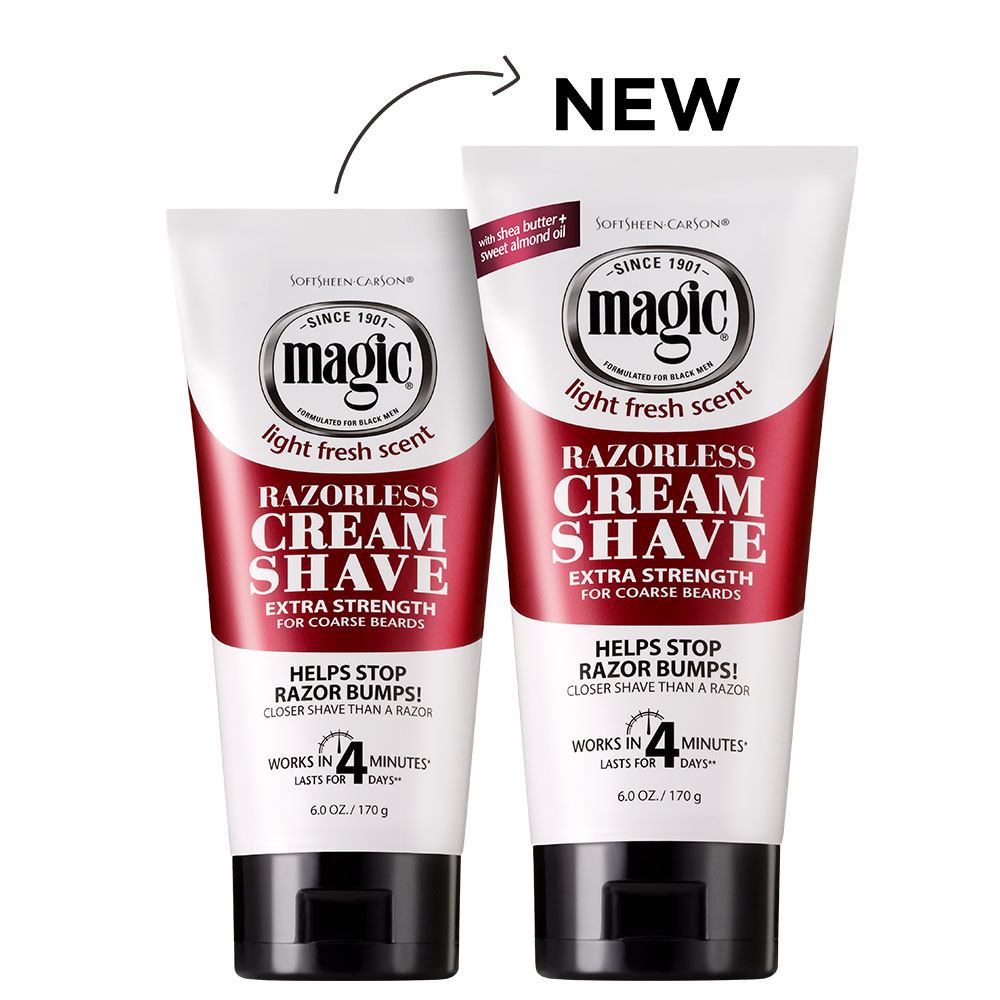 MAGIC  Razorless Cream Shave - Extra Strength Shaving Cream 6OZ