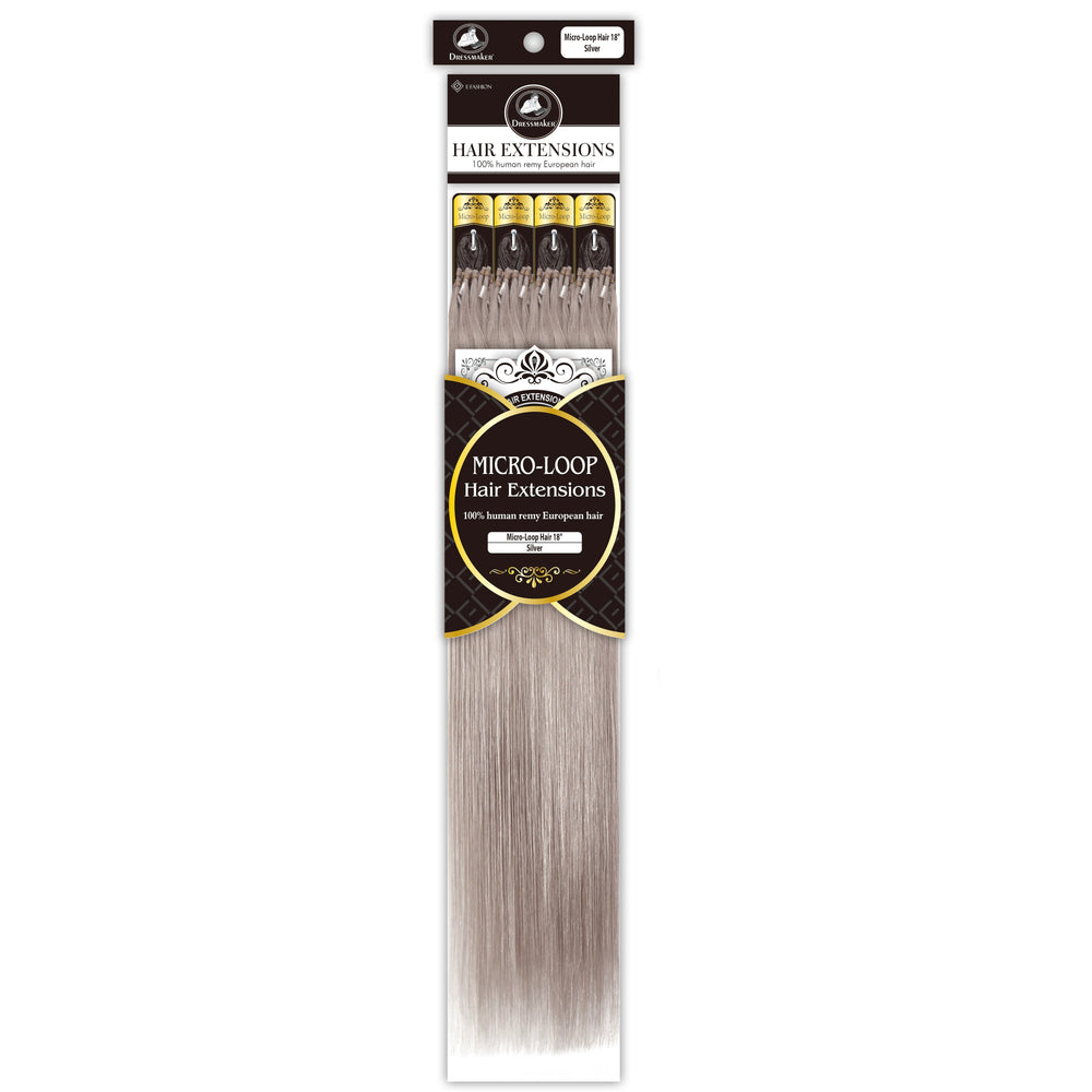 Dressmaker 100% Human Remy European Micro-Loop Straight Hair Extensions (100pcs)