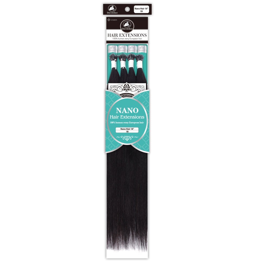 Dressmaker 100% Human Remy European Nano Straight Hair Extensions (100pcs)