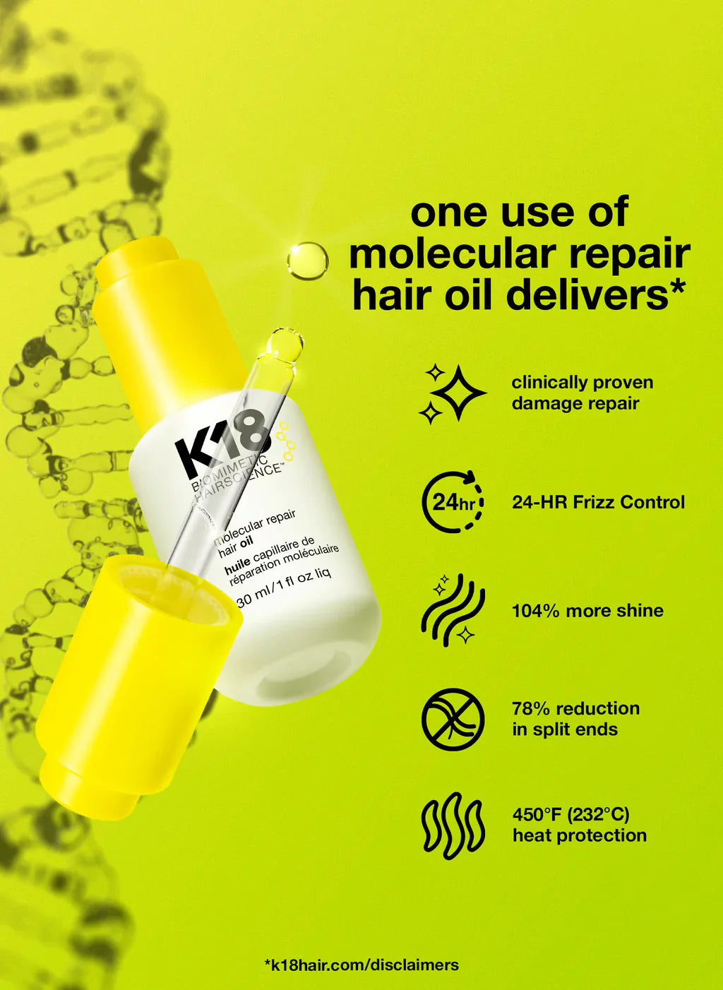 K18 molecular repair hair oil 30 ML