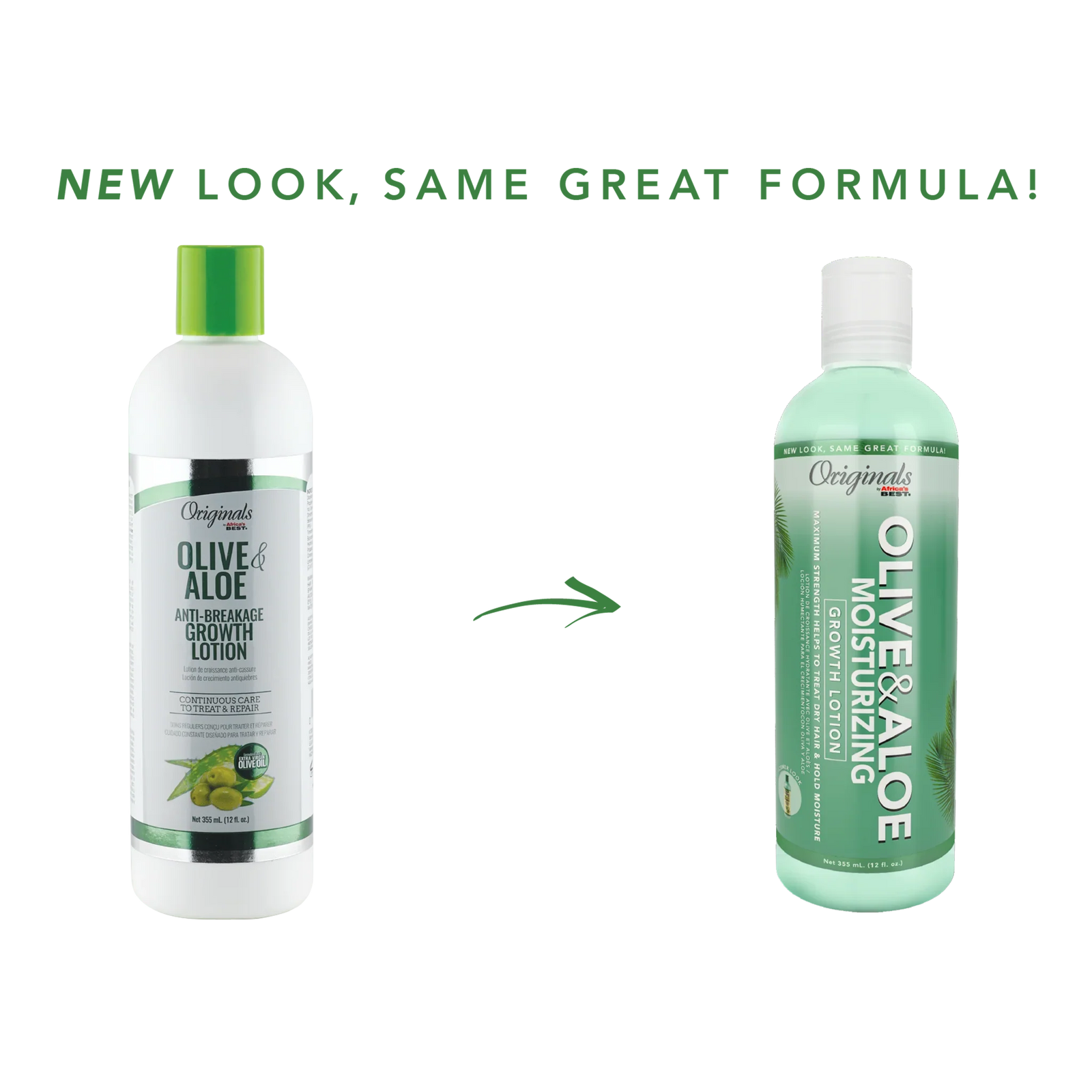 Africa’s Best Olive & Aloe Moisturizing Growth Lotion 355ml/12oz