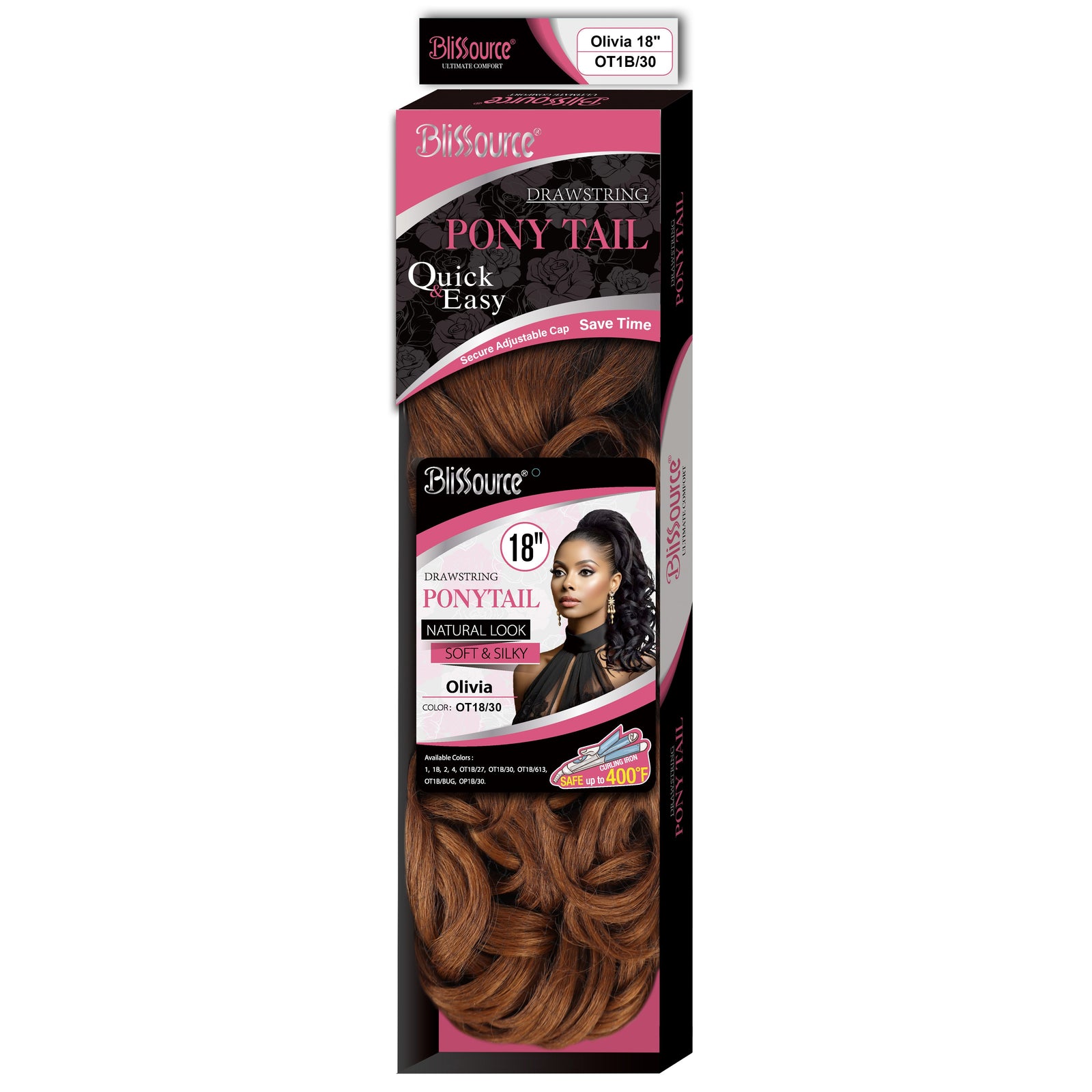 Blissource Drawstring Olivia Ponytail