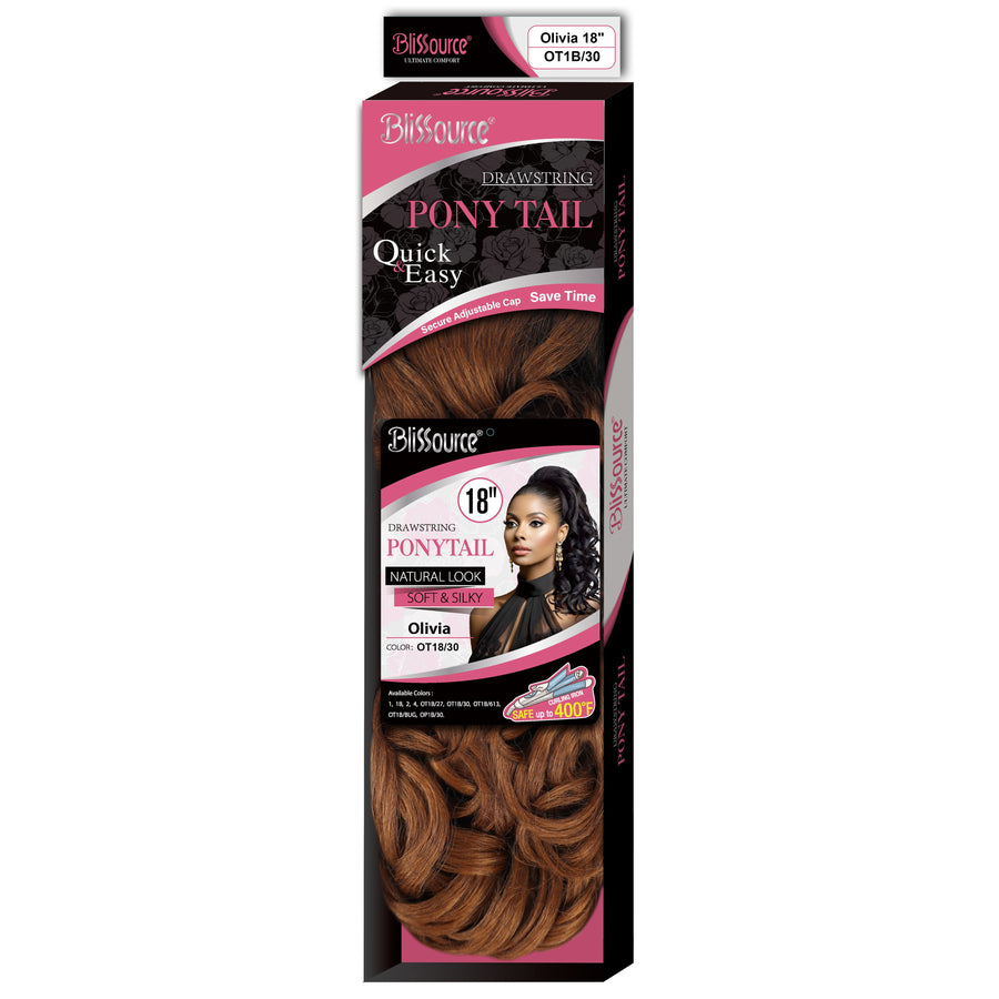 Blissource Drawstring Olivia Ponytail