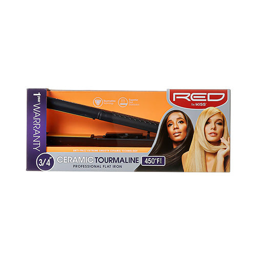 Red By Kiss Ceramic Tourmaline Flat Iron 0.75″