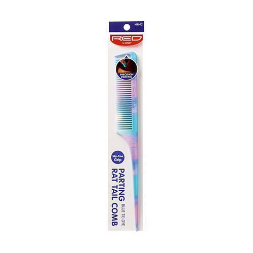 Red By Kiss Pattern Parting Rat Tail Comb