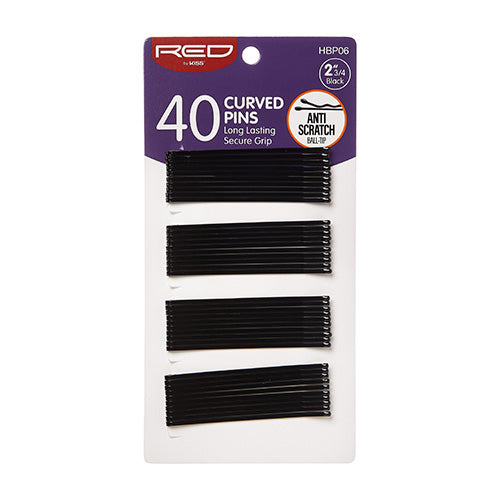 Red By Kiss Curved Pins 2 3/4″ (40pcs)