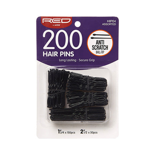 Red By Kiss Hair Pins 1 3/4″ & 2 1/2″ (200pcs)