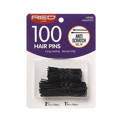 Red By Kiss Hair Pins 1 3/4″ & 2 1/2″ (100pcs)