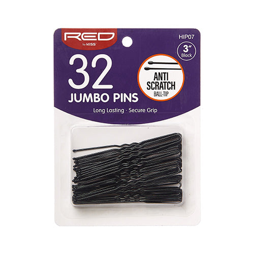 Red By Kiss Jumbo Hair Pins 3″ (32pcs)