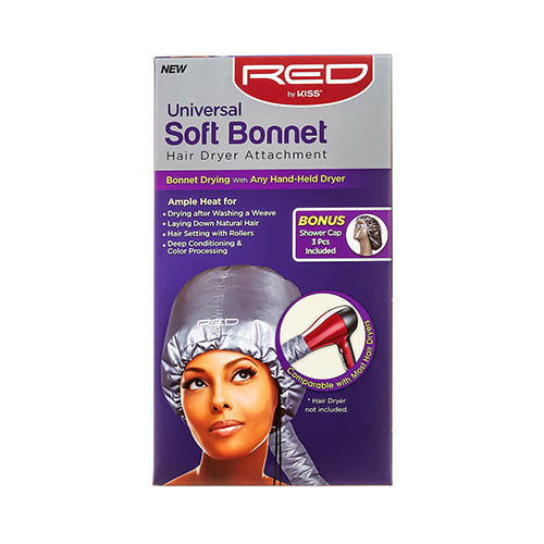 Red By Kiss Universal Soft Bonnet Attachment Bonnet Drying with Any Hand-Held Dryer