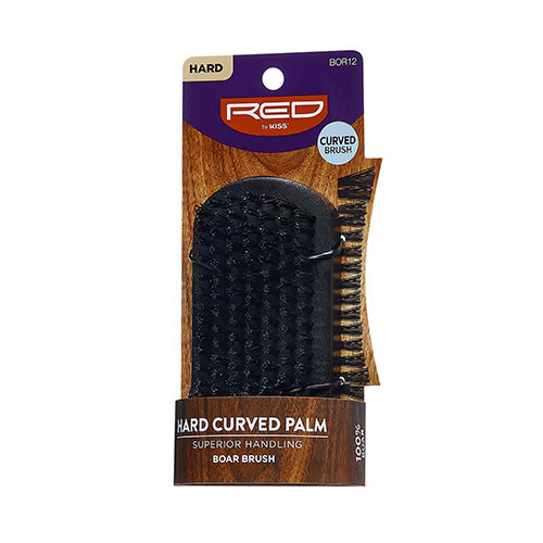 Red By Kiss Professional Curved Boar Brush Hard Bristles