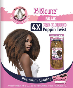 Blissource Premium Braid 4x Pre-Fluffed Twists