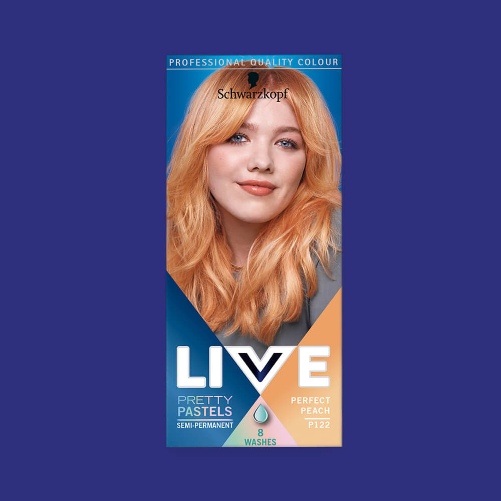Schwarzkopf Live Ulta Brights Semi Permanent Hair Colour Dye P122 Perfect Peach