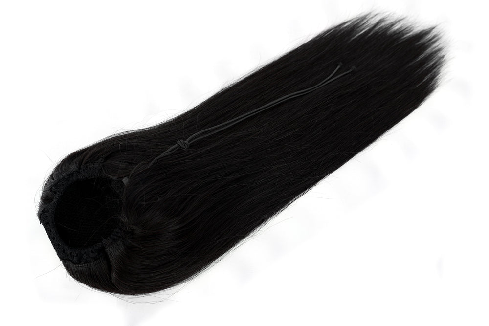 Dressmaker 100% Virgin Human Hair Drawstring Ponytail Straight 14"