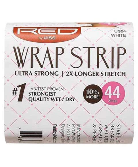 Red By Kiss 3.5″ Wrap Strips Ultra Strong 2x Longer Stretch White