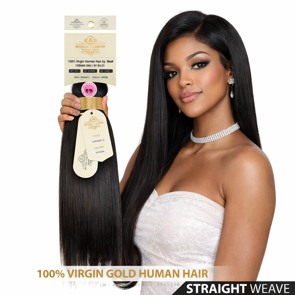 RUSH Brazilian Glamour Virgin Gold 100% Human Hair Straight Weave