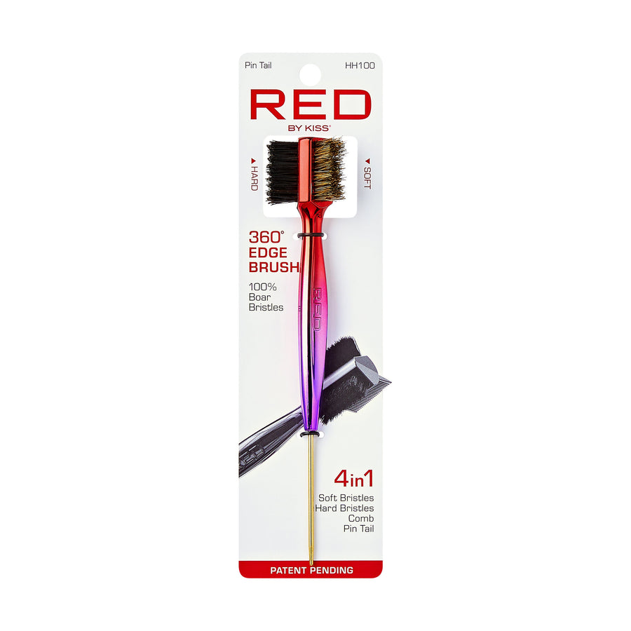 Red By Kiss  4-in-1 360° Edge Brush with Pin Tail